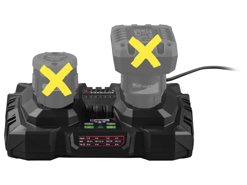 PARKSIDE® 12 V / 2 x 4,5 A / Doppel-Ladegerät »PDSLK 12 B2«, ohne Akkus de Parkside – image du produit