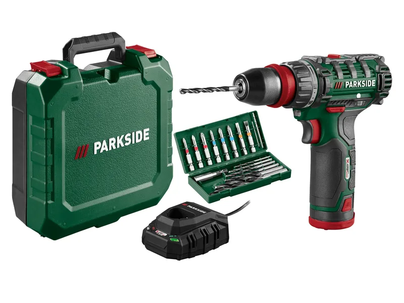 PARKSIDE® 12 V Akku-Bohrschrauber »PBSA 12 F5«, mit Akku und Ladegerät fra Parkside – produktbillede