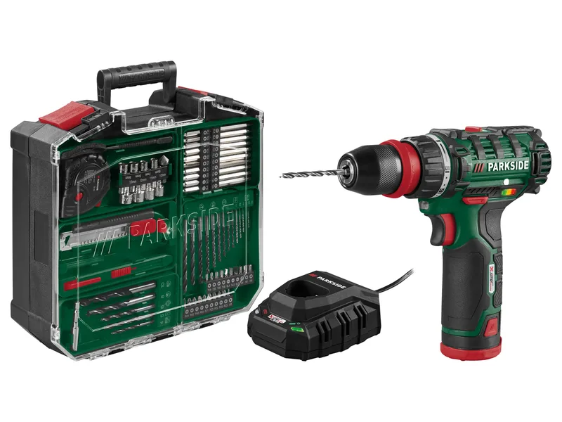 PARKSIDE® 12 V Akku-Bohrschrauber-Set »PBSA 12 F5«, mit Akku und Ladegerät de Parkside – image du produit