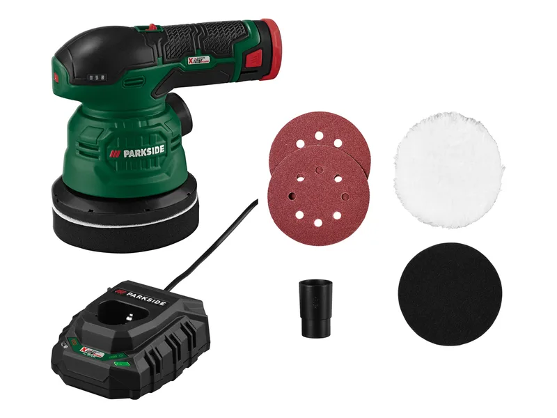 PARKSIDE® 12V Akku-Schleif- und Poliermaschine »PASP 12-Li A1« mit Akku – mit Ladegerät de Parkside – image du produit