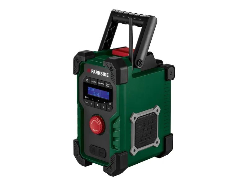 PARKSIDE® 20 V / 12 V / 230 V Akku-Baustellenradio »PBR 10 A1«, ohne Akku und Ladegerät de Parkside – image du produit