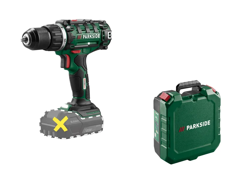 PARKSIDE® 20 V Akku-Bohrschrauber »PABS 20-Li I9« ohne Akku – ohne Ladegerät de Parkside – image du produit