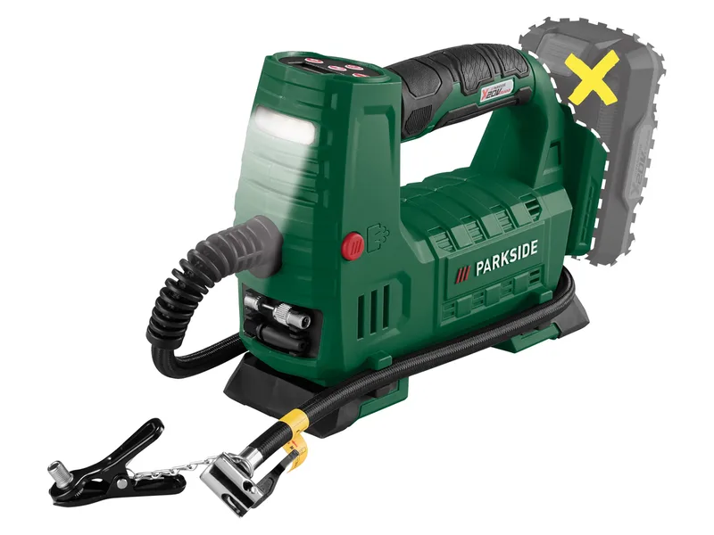 PARKSIDE® 20 V Akku-Kompressor »PAKT 20-Li A1«, ohne Akku und Ladegerät van Parkside – productafbeelding