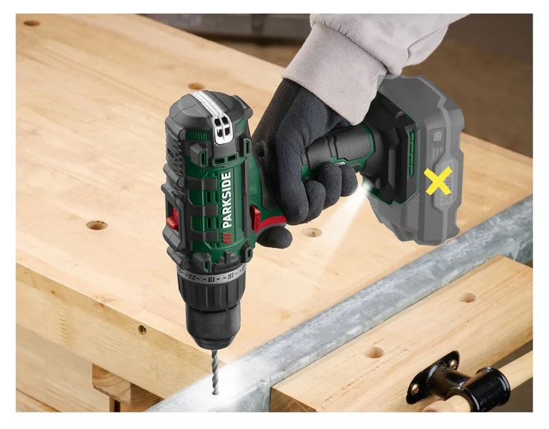 PARKSIDE® 20V Akku-Bohrschrauber »PABS 20-Li I9«, ohne Akku und Ladegerät von Parkside – Produktbild 5 von 5