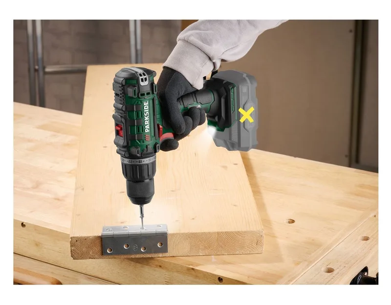PARKSIDE® 20V Akku-Bohrschrauber »PABS 20-Li I9«, ohne Akku und Ladegerät von Parkside – Produktbild 4 von 5