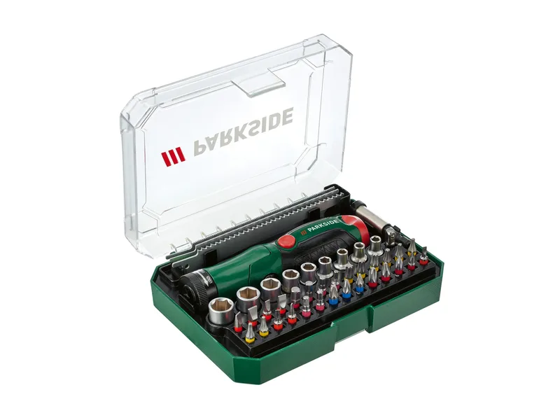 PARKSIDE® 5 in 1 Bit-Schraubendreher-Set, 43-teilig by Parkside – product image