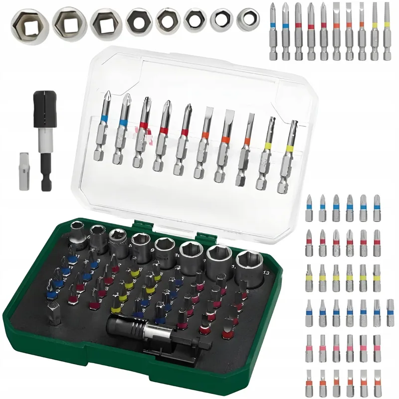 Parkside 56-delige Bit- en Dopset 25/50mm met Koffer de Parkside – image du produit