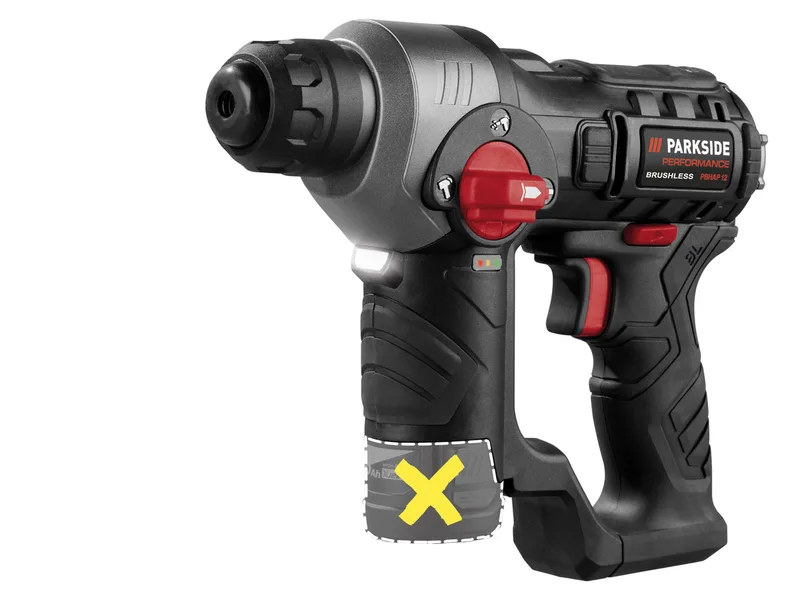 PERFORMANCE® 12 V Akku-Bohrhammer »PBHAP 12 A1«, ohne Akku und Ladegerät de Parkside – image du produit