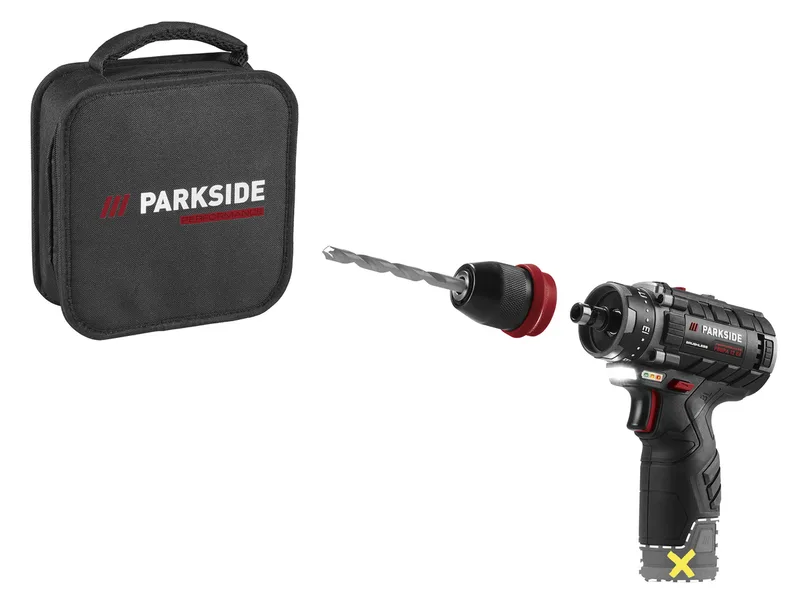 PERFORMANCE® 12 V Akku-Bohrschrauber »PBSPA 12 E4 « ohne Akku – ohne Ladegerät von Parkside – Produktbild