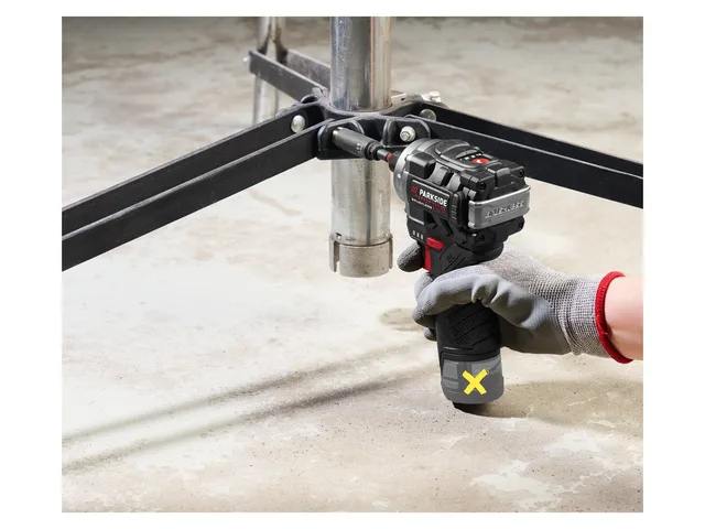 PERFORMANCE® 12 V Akku-Drehschlagschrauber »PDSSAP 12 A2« ohne Akku – ohne Ladegerät van Parkside – productafbeelding 3 van 4