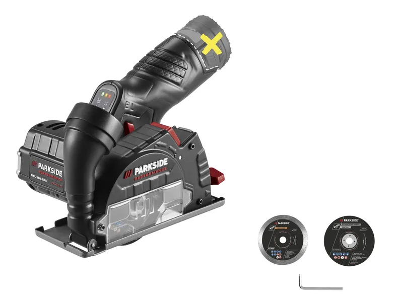 PERFORMANCE® 12 V Akku-Winkelschleifer »PPWSA 12 B1 « ohne Akku und Ladegerät by Parkside – product image