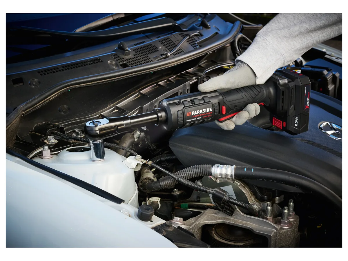 PERFORMANCE® 20 V Akku-Ratsche »PARP 20-Li B2«, mit Akku und mit Ladegerät van Parkside – productafbeelding 3 van 4