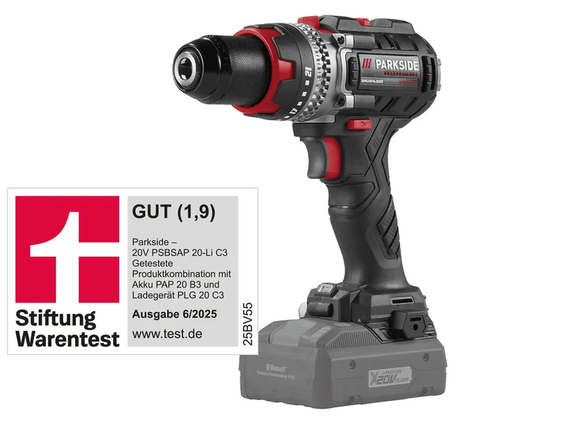 PERFORMANCE® 20V Akku-Schlagbohrschrauber »PSBSAP 20-Li C3«, ohne Akku und Ladegerät von Parkside – Produktbild