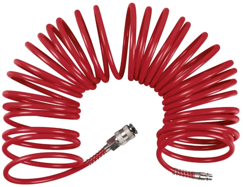 ® Persluchtslang spiraal - 10 Meter - Spiraalslang met universele snelkoppeling - maximale werkdruk 10 Bar by Parkside – product image