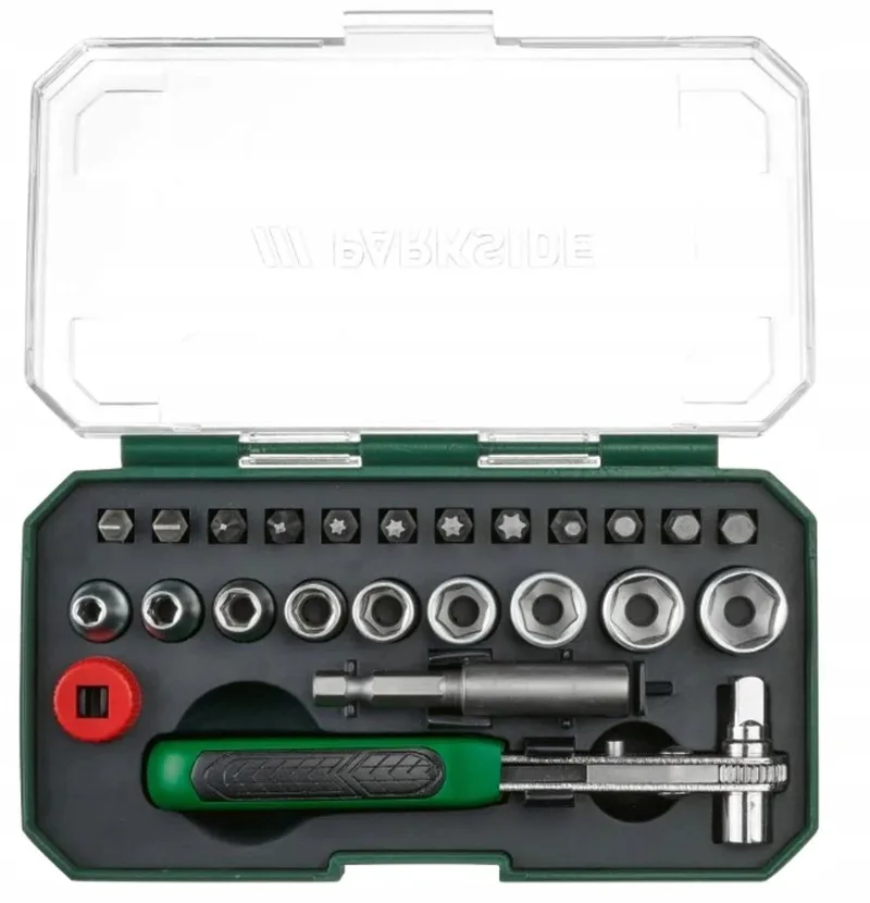 Precisie Ratel Dop-bitset 23 Delig by Parkside – product image