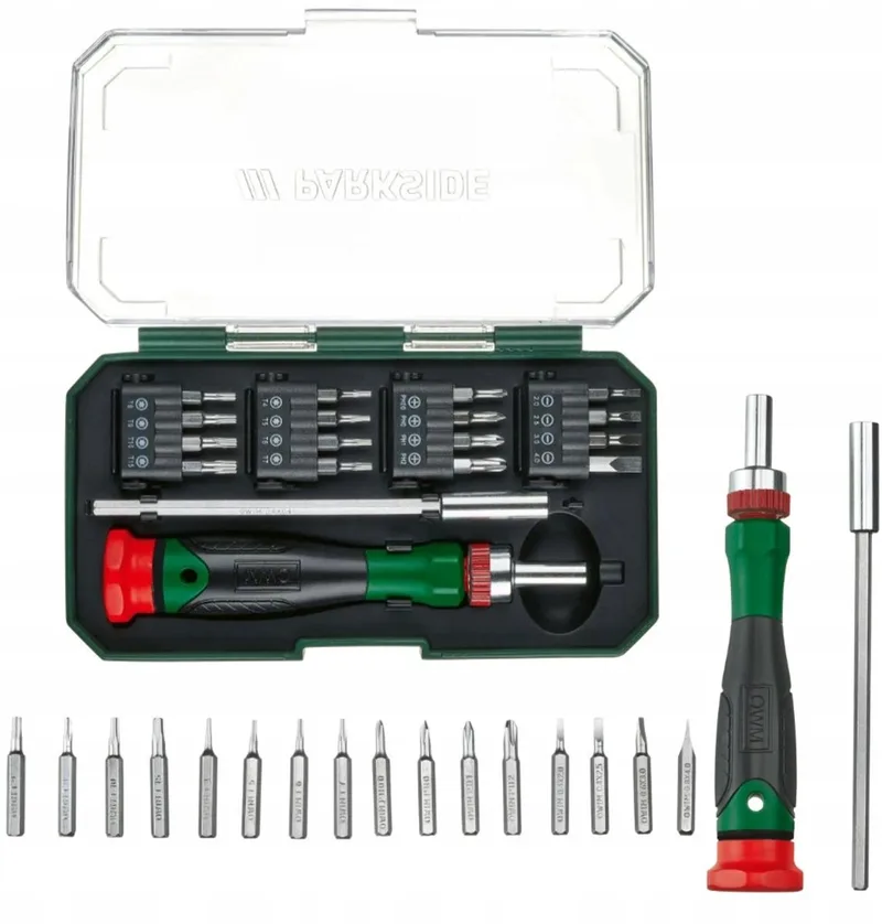 Precisie Schroevendraaierset 18 Delen Magnetische Bits de Parkside – image du produit