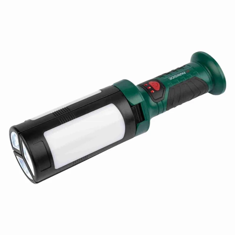PWFL 2200 LED Werklamp – Oplaadbare Bouwlamp met Magnetische Voet & Powerbankfunctie – Draagbare LED Werkplaatslamp met Sterke Lichtopbrengst – Voor Binnen & Buiten Gebruik de Parkside, Vert, Noir – image du produit