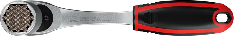 Ratel met multidopsleutel - Met softgrip - 20 cm de Parkside, Rouge – image du produit