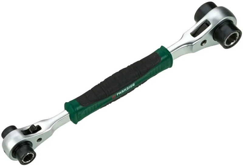 Ratelsleutel 8-in-1 multifunctioneel - ratelsets - ratelsleutels - moersleutel - moersleutelset de Parkside, Vert – image du produit