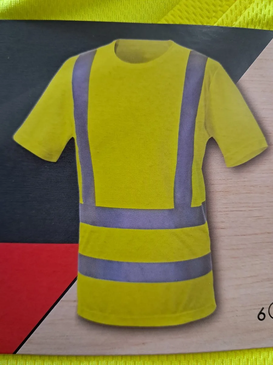 Reflecterend T-shirt - ISO Class 2 - 100% Polyester de Parkside, Geel reflecterend, XXL 50/52 – image du produit