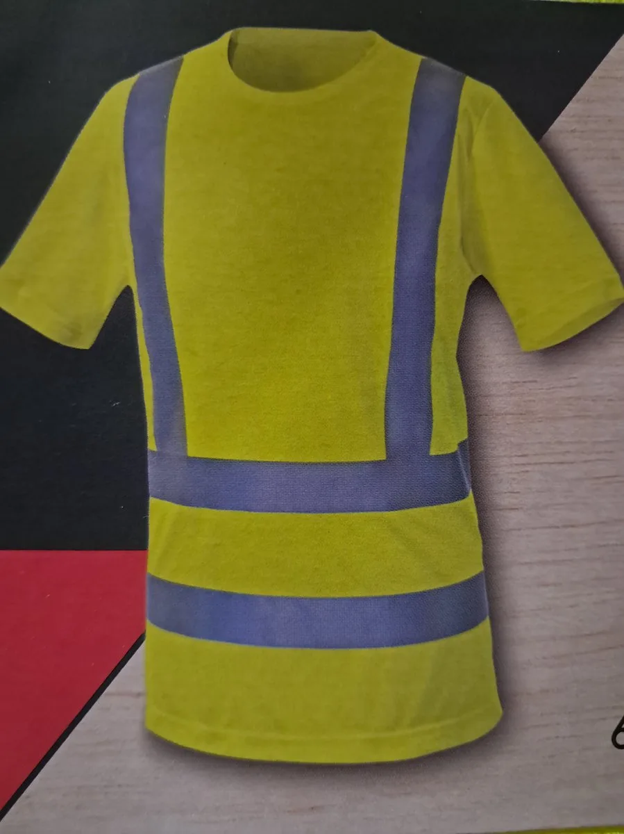 Reflecterend T-shirt - ISO Class 2 - 100% Polyester by Parkside, Geel reflecterend, M 38/40 – product image