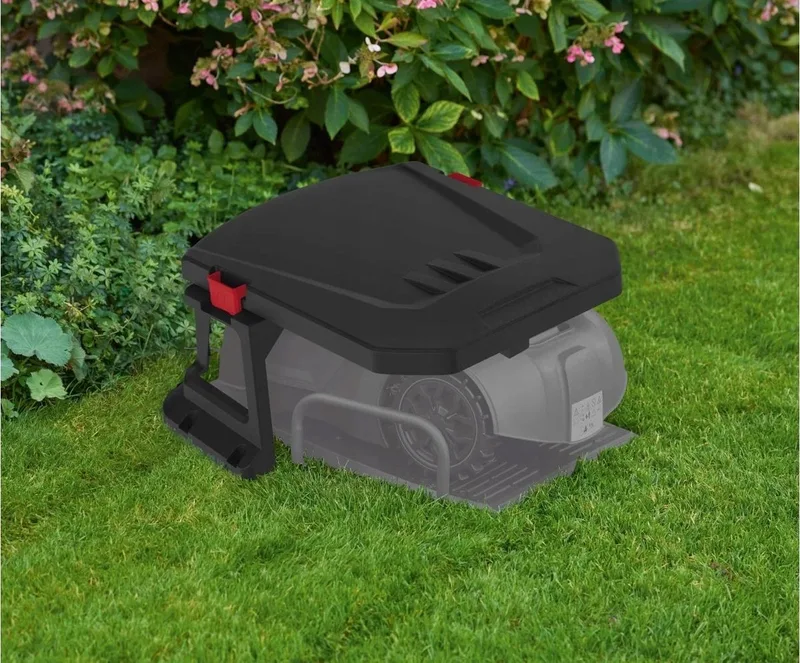 Robotmaaier Grasmaaier Bescherming - Robotmaaier Garage met opvouwbaar dak van Parkside – productafbeelding