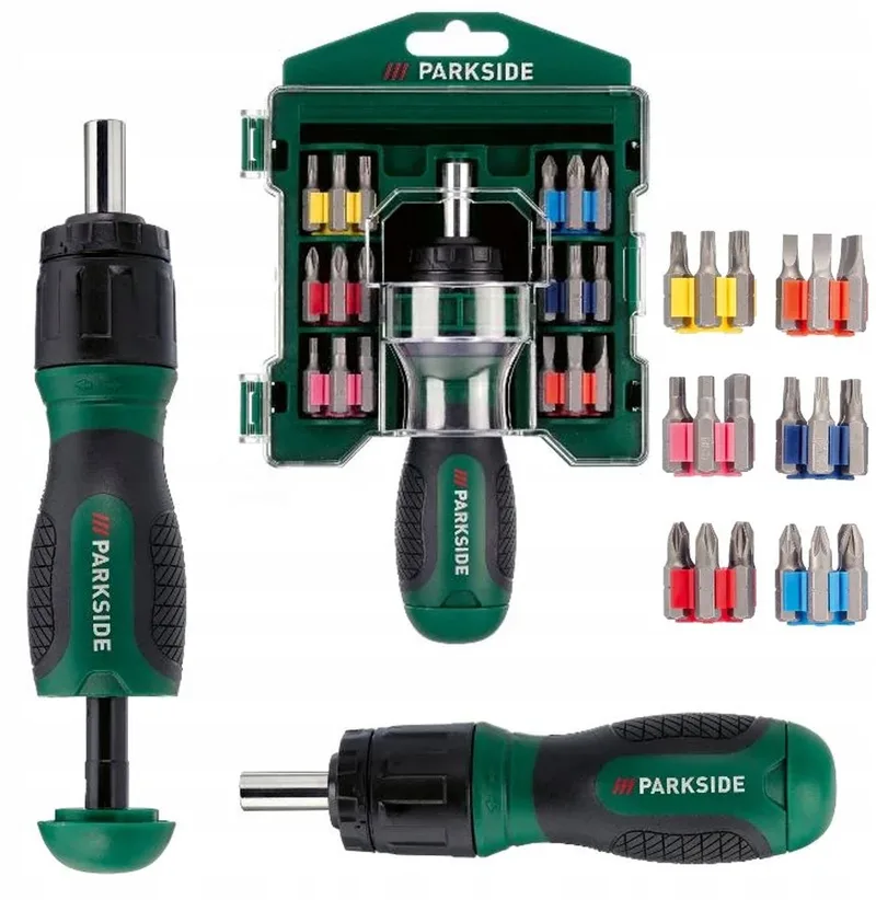 Schroevendraaierset met Ratel en 31 Bits de Parkside – image du produit