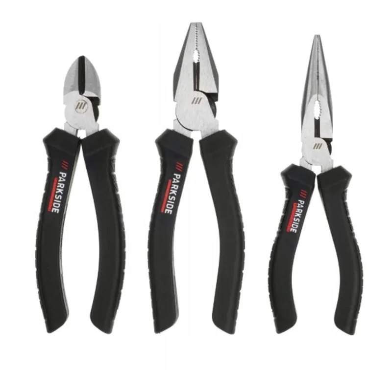 Set: 3x Tangen voor Draad & Kabel Werk by Parkside, Silver – product image