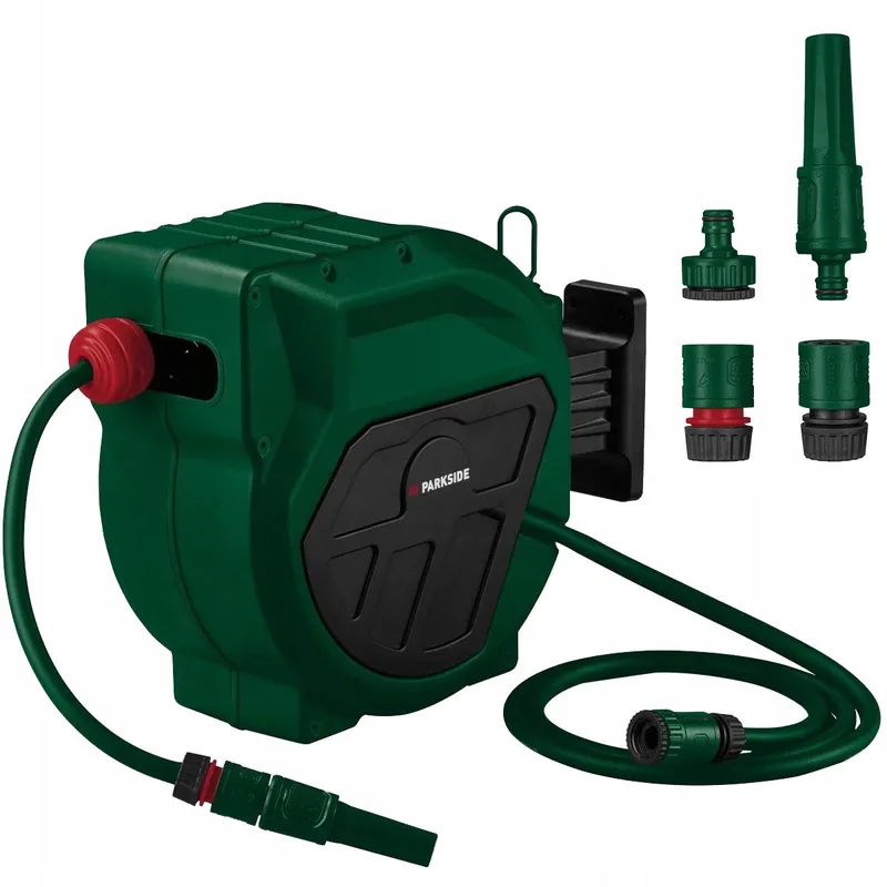Slangreel Tuinslang 20m - Automatisch oprollen by Parkside – product image
