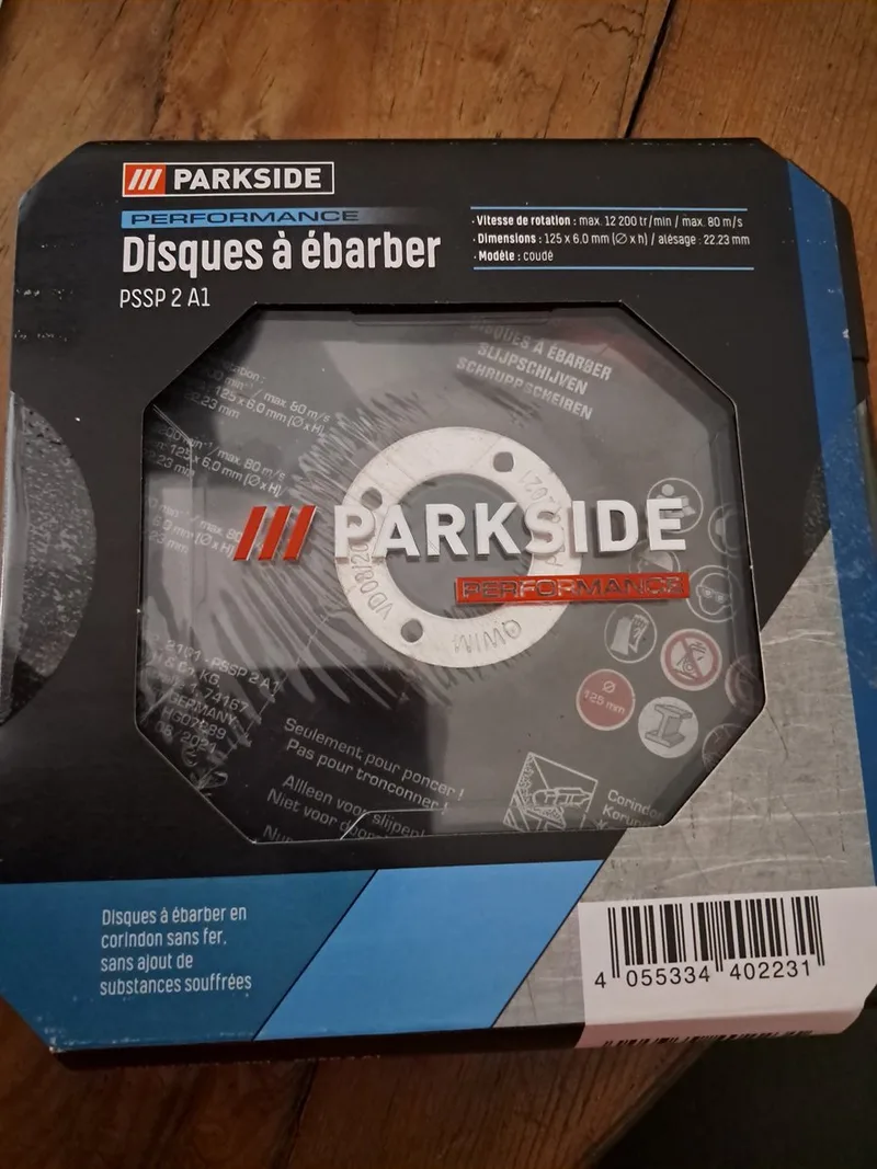 Slijpschijven voor metaal - 2 stuks slijpschijven - 125 mm x 6.0 mm - Boring 22.23 mm van Parkside – productafbeelding