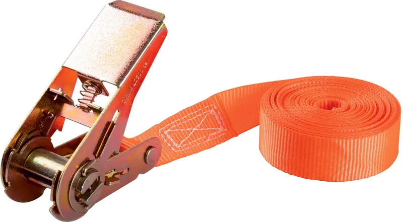 Spanband met ratel - Totale lengte 5.1m by Parkside, Orange – product image