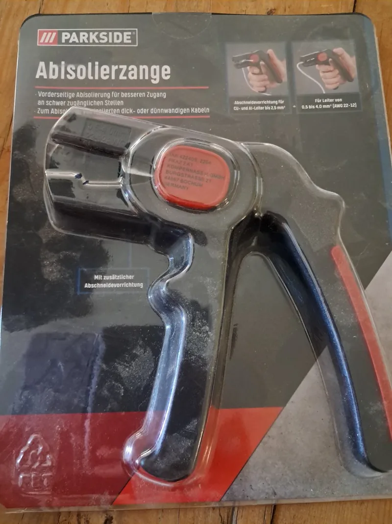 Striptang - Striplengte 5-15mm - Met extra snijvoorziening von Parkside, Schwarz – Produktbild