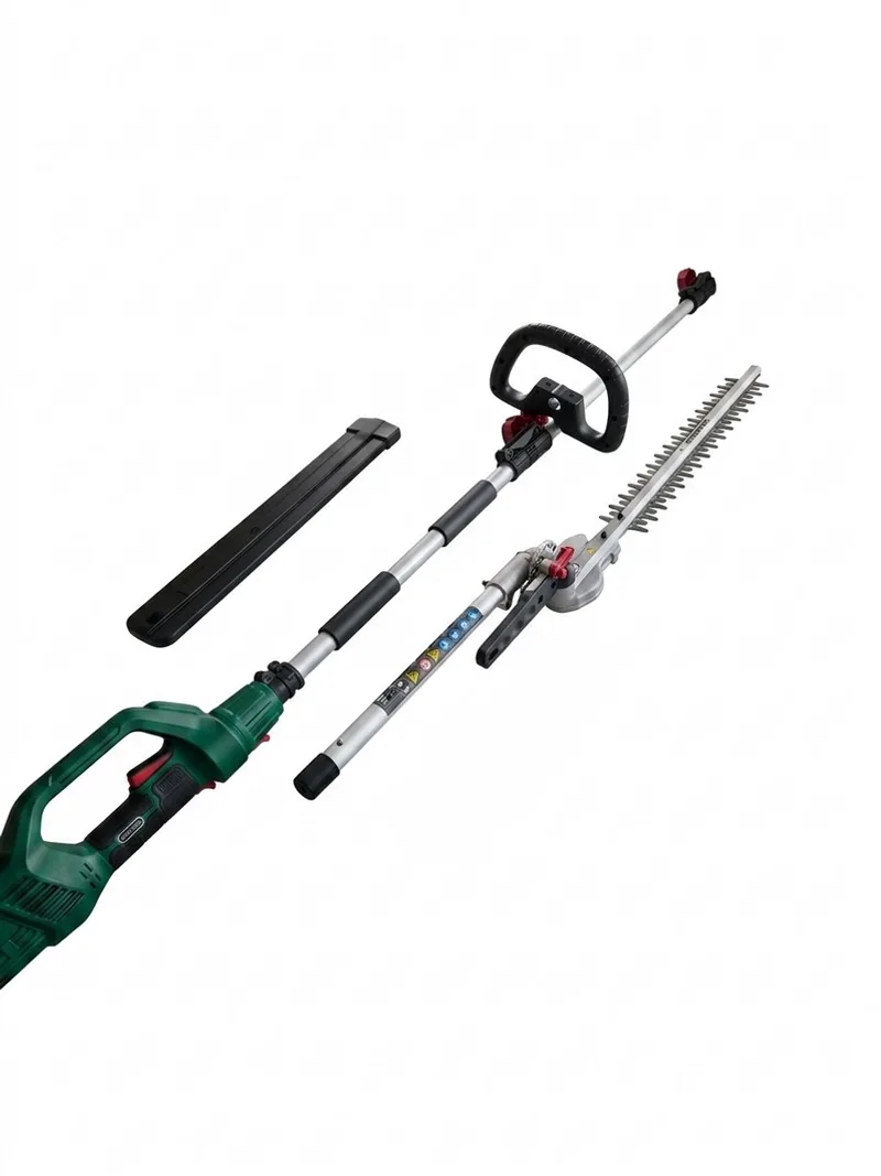 Telescopische Heggenschaar - Ideaal voor snoeien van heggen tot een hoogte van 3,5 m - Vermogen: 710 W - Meslengte: 41 cm - Takdikte: max. 15 mm - Aluminium buis met verlengstuk - Duurzaam kwaliteitsmes - Vrij verstelbare extra handgreep by Parkside – product image