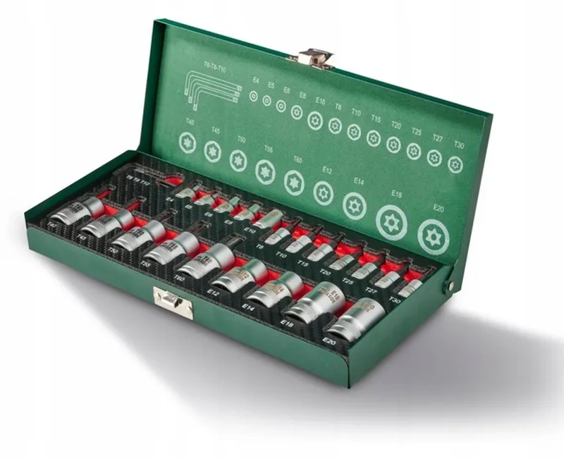 Torx Dopadki & Bits Set - 24 Delig Metaal by Parkside – product image