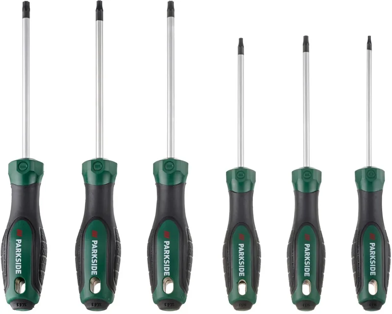 TX schroevendraaierset - 6 schroevendraaiers met ophanglus de Parkside, Argent – image du produit