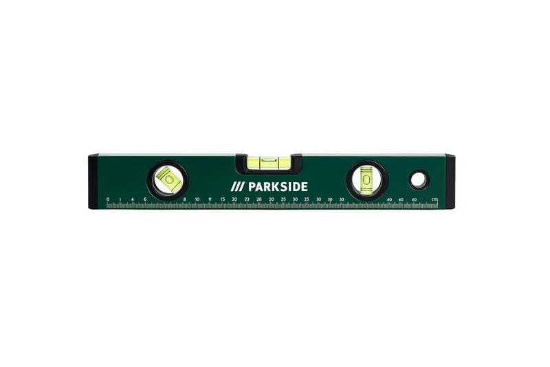 Wasserwaage Parkside Wasserwaage 300mm 3 Libellen für 45° 90° 180° Winkelmessung, (Einzelartikel, 1 St), exakte Kontrolle von 45°, 90° & 180° Winkeln de Parkside, Vert – image du produit