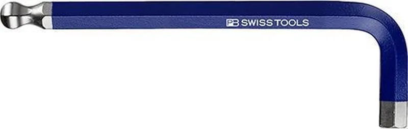 Color kogelkop-inbussleutel korte uitvoering 10mm van PB Swiss Tools, Blauw – productafbeelding