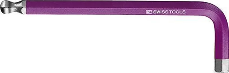 Color kogelkop-inbussleutel korte uitvoering 8mm by PB Swiss Tools, Purple – product image