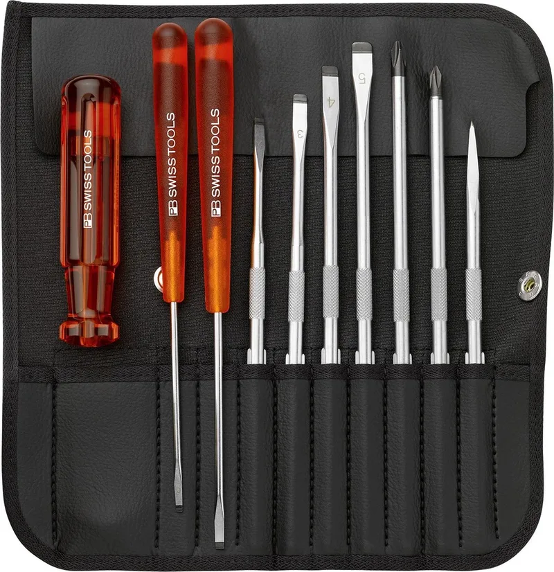 PB 215 Schroevendraaierset - 10 delig van PB Swiss Tools, Rood – productafbeelding