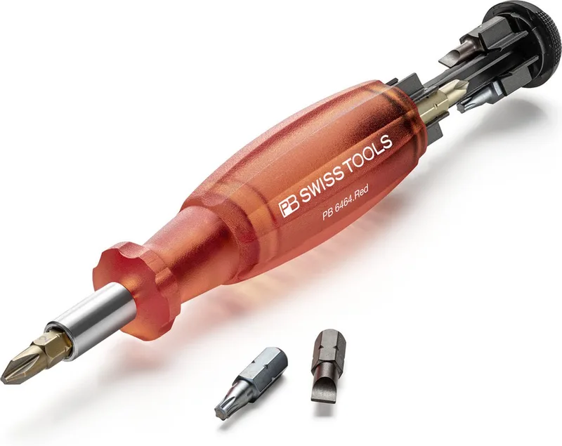 PB 6464.Red insider schroevendraaierset de PB Swiss Tools, Rouge – image du produit