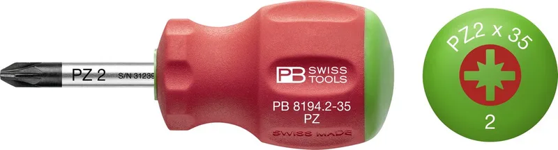 PB 8194.2-35 Stubby schroevendraaier Pozidriz by PB Swiss Tools – product image