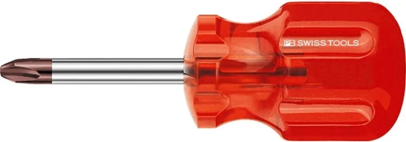 PB Stubby Kruiskop Schroevendraaier - Philips 2 by PB Swiss Tools, Red – product image