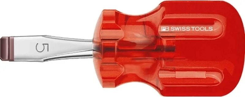 PB Stubby Schroevendraaier - 5.5 mm von PB Swiss Tools, Rot – Produktbild