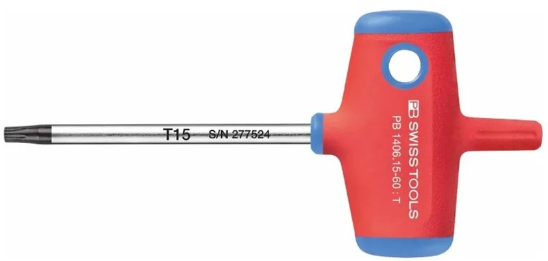 Torx Schroevendraaier T15x60mm met Handgreep by PB Swiss Tools, Blue – product image