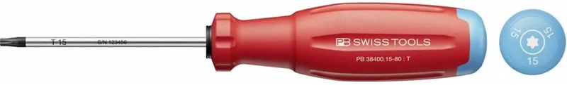 Torx Schroevendraaier T15x80mm SwissGrip EVO von PB Swiss Tools – Produktbild