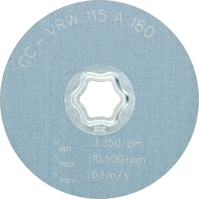 COMBICLICK weiche Vliesronde CC Ø 115 mm A180 zum reinigen und satinieren mit Winkelschleifer de PFERD – image du produit 3 sur 3