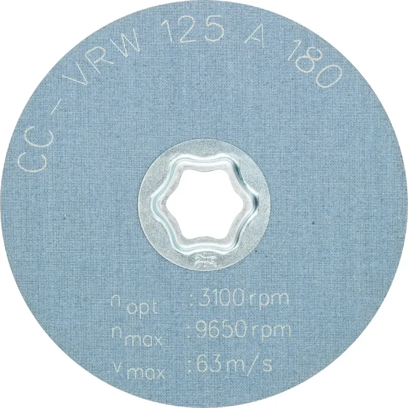 COMBICLICK weiche Vliesronde CC Ø 125 mm A180 zum reinigen und satinieren mit Winkelschleifer von PFERD – Produktbild 3 von 3
