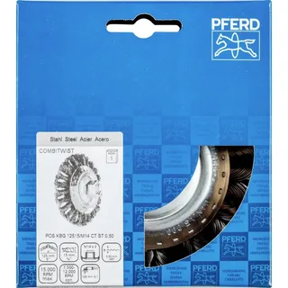 COMBITWIST Kegelbürste gezopft KBG Ø 125x15 mm M14 Stahl-Draht-Ø 0,50mm Winkelschleifer fra PFERD – produktbillede 2 af 2