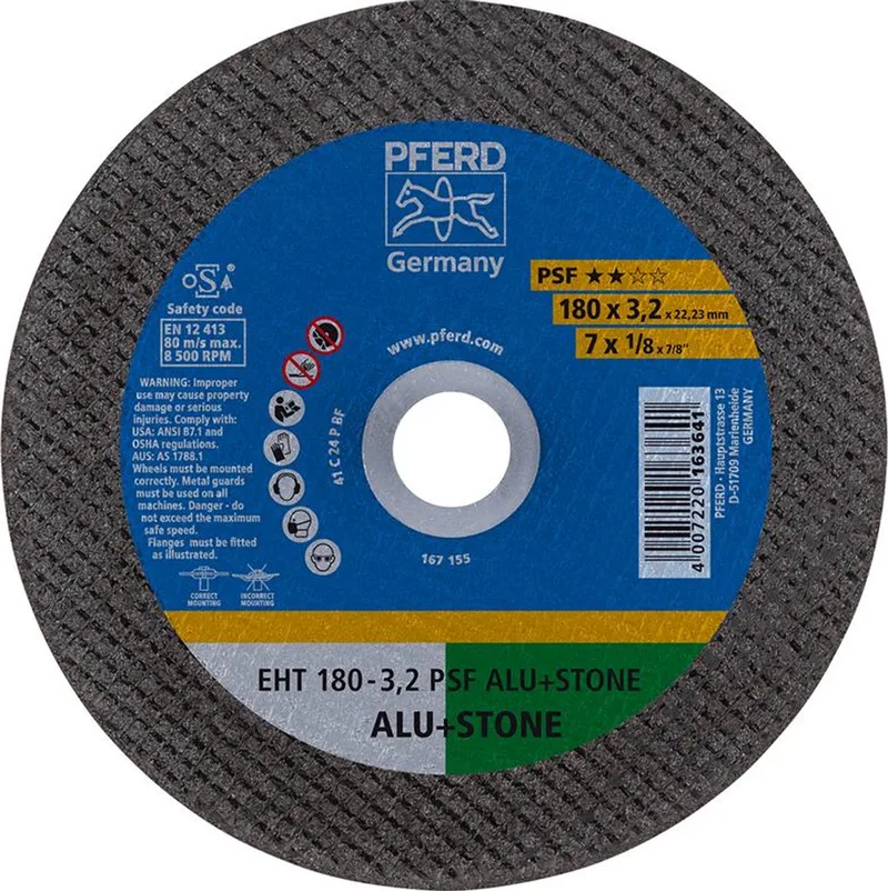 Doorslijpschijf C24PPS recht 178x3,2mm PFERD by PFERD – product image