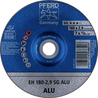 EH 180-2,9 SG ALU 61323323 Trennscheibe gekröpft 180 mm 25 St. Aluminium, NE-Metalle fra PFERD – produktbillede 1 af 2